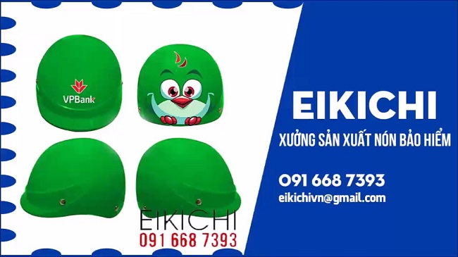Công ty sản xuất nón bảo hiểm quảng cáo ở TPHCM – EiKiChi