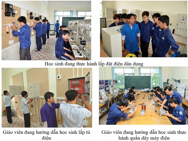 Học nghề điện dân dụng Trường Trung Cấp Kinh tế - Kỹ thuật Nguyễn Hữu Cảnh