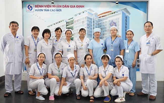 Đội ngũ y bác sĩ tại Bệnh viện Gia Định