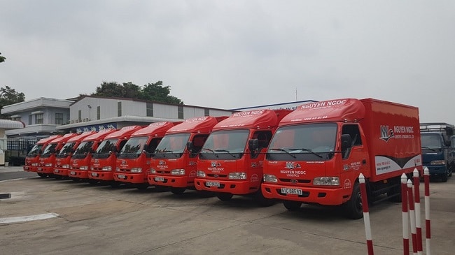 Hệ thông xe tải vận chuyển | Ảnh từ Công ty CP Nguyễn Ngọc Logistics
