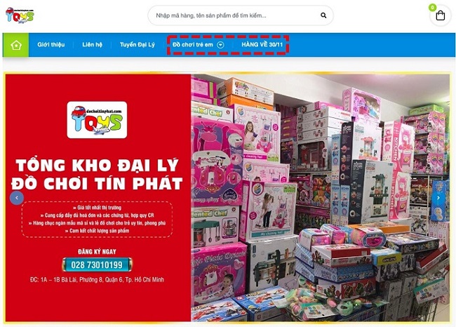 cửa hàng đồ chơi trẻ em | Nguồn ảnh: Tín Phát